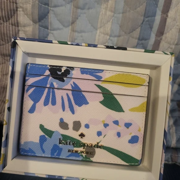 Kate Spade Multicolor Floral Card Wallet - Picture 2 of 3